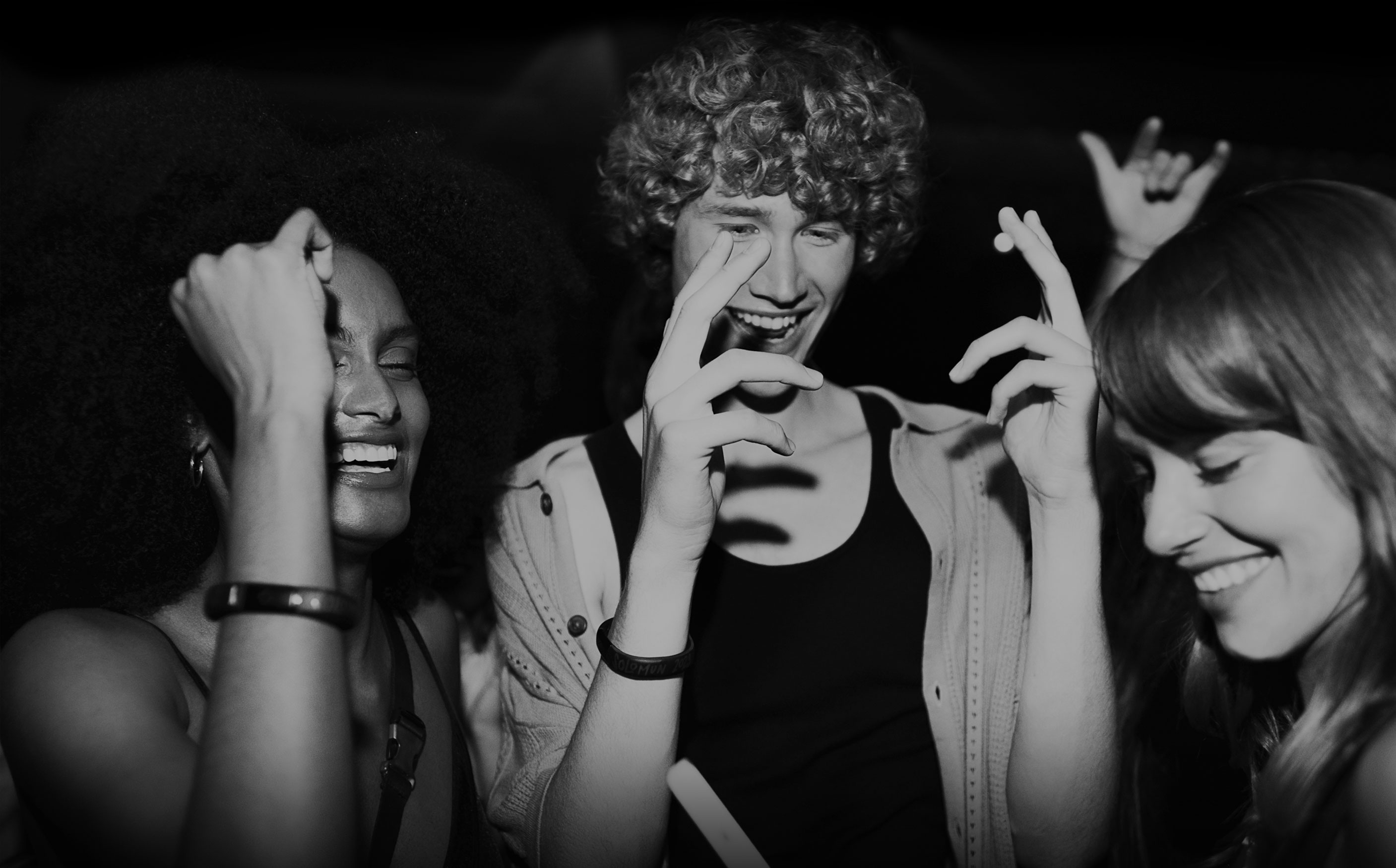Young people dancing at a party